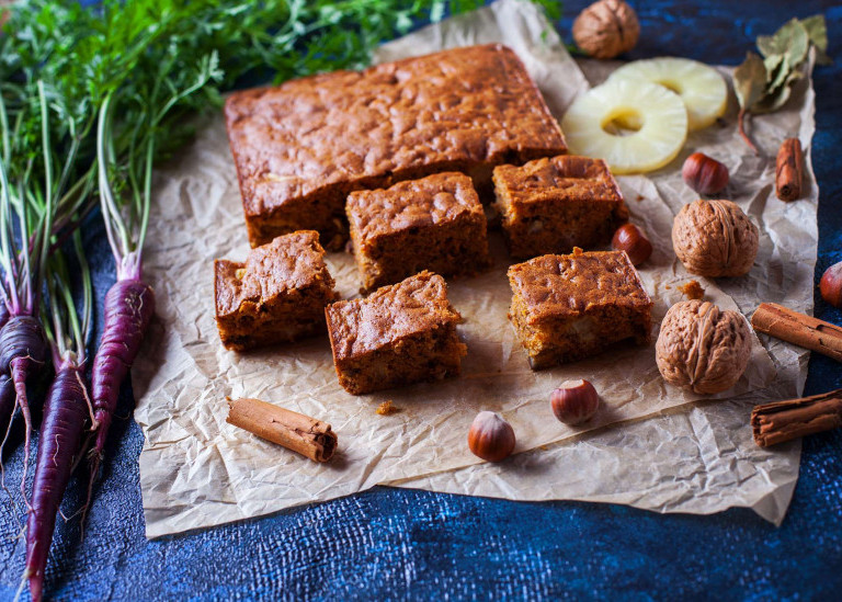 Морковный торт с ананасом