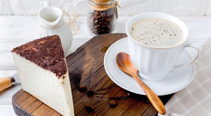 Холодный чизкейк с кофейным маскарпоне и белым шоколадом