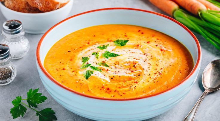 Суп из батата с морковью