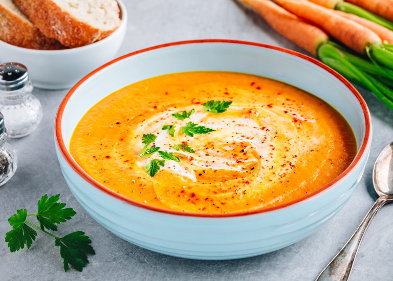 Суп из батата с морковью