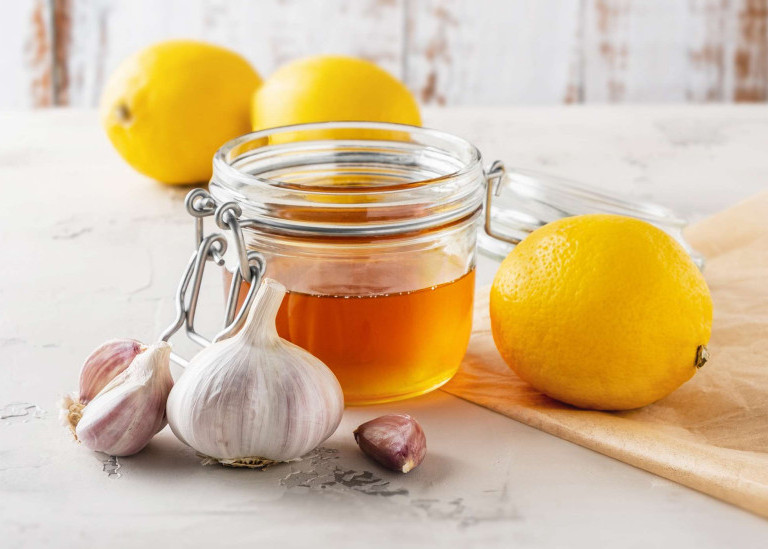 Мед чеснок и лимонный сироп