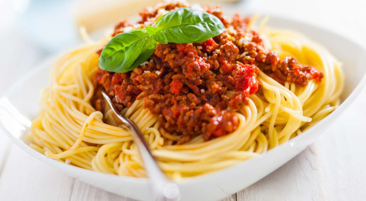 Спагетти с мясным фаршем