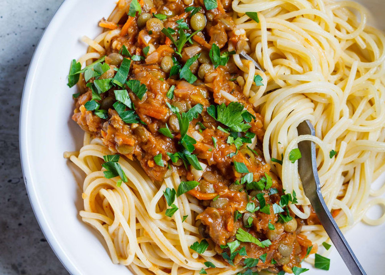 Вегетарианские спагетти