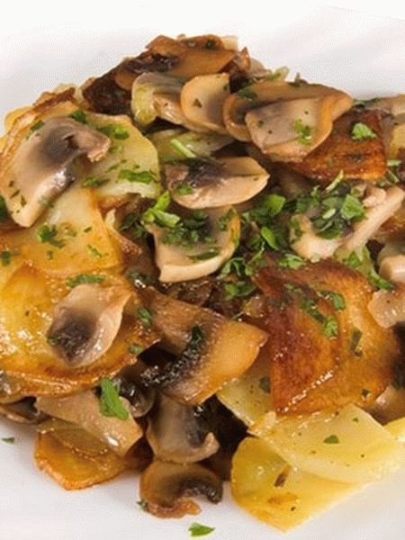 Картошка тушеная с грибами - приготовление по простым рецептам